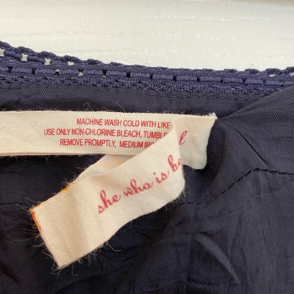 MAEVE by Anthropologie Navy Blue Sheath Dress - Picture 7 of 7